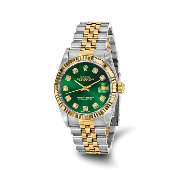 Rolex Datejust Yellow Gold/ White