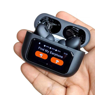 A9 Pro Earbuds Anc/enc Dauble Dark Touch Screen Display Noise Reduction Wireless Earbuds
