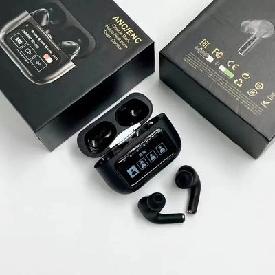 A9 Pro Earbuds Anc/enc Dauble Dark Touch Screen Display Noise Reduction Wireless Earbuds